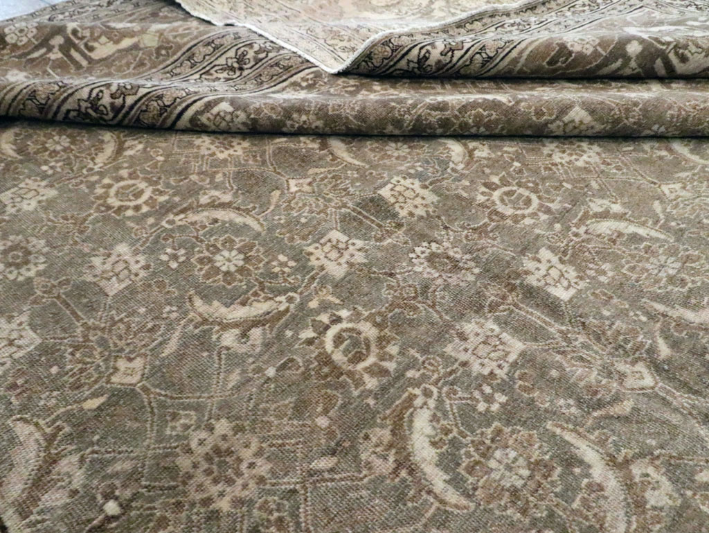 Antique Persian Tabriz Carpet, No.22274 - Staging