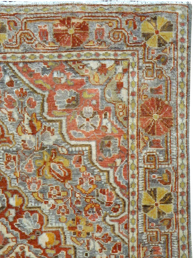 Antique Persian Sarouk Rug, No.22275 - Staging