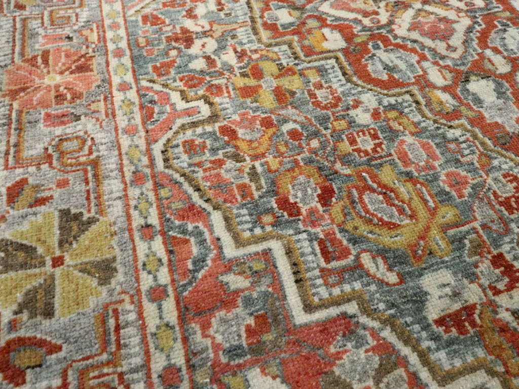 Antique Persian Sarouk Rug, No.22275 - Staging