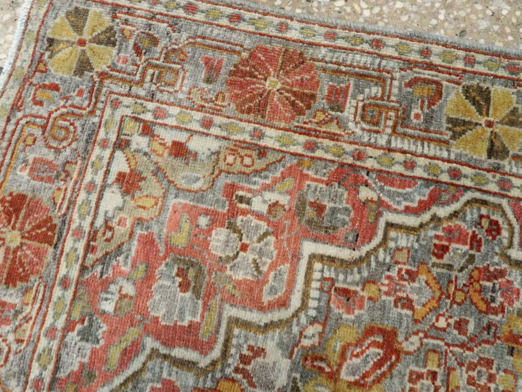 Antique Persian Sarouk Rug, No.22275 - Staging