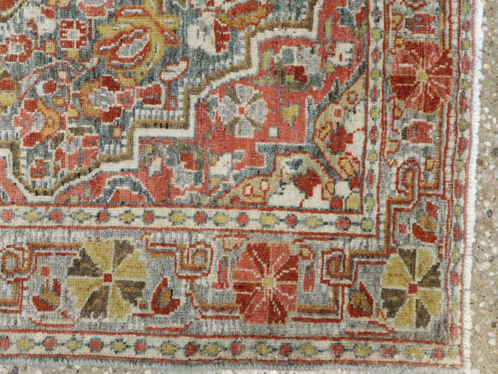 Antique Persian Sarouk Rug, No.22275 - Staging