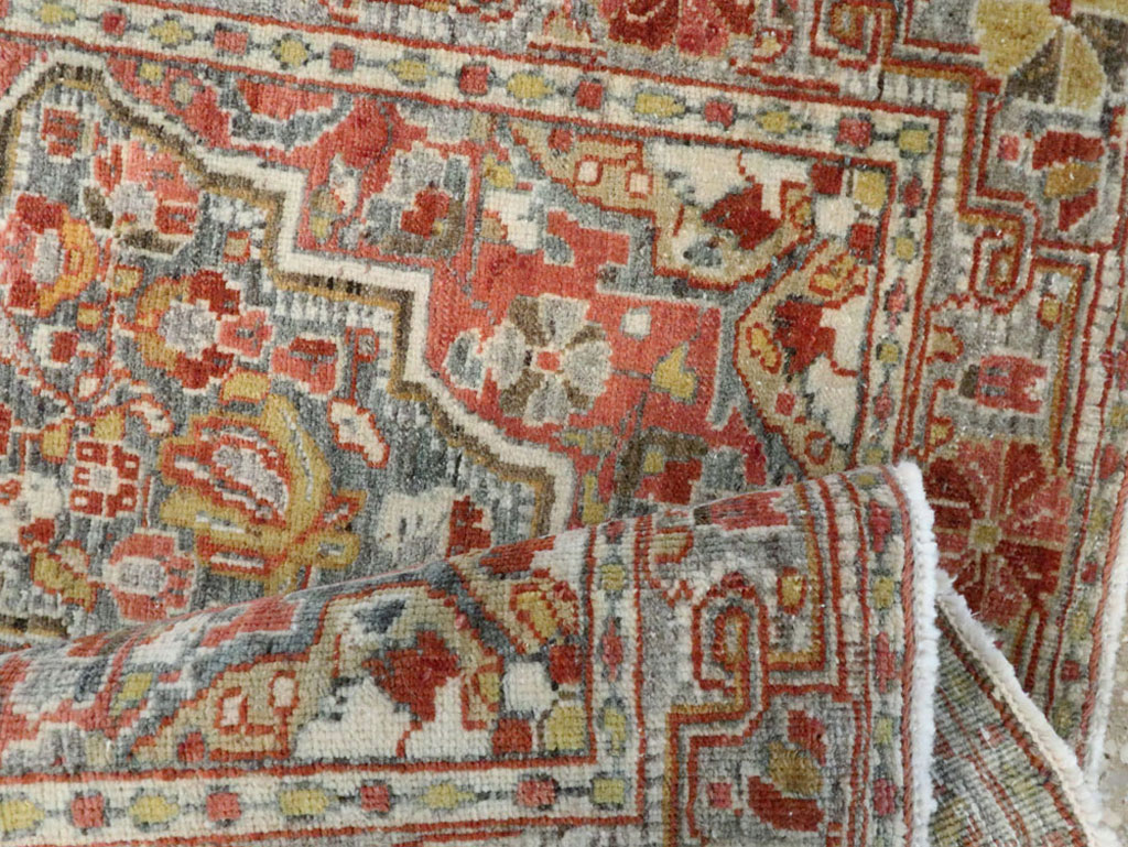 Antique Persian Sarouk Rug, No.22275 - Staging