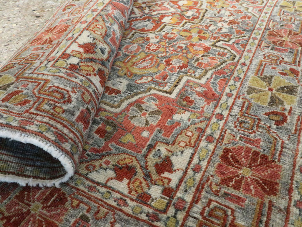 Antique Persian Sarouk Rug, No.22275 - Staging