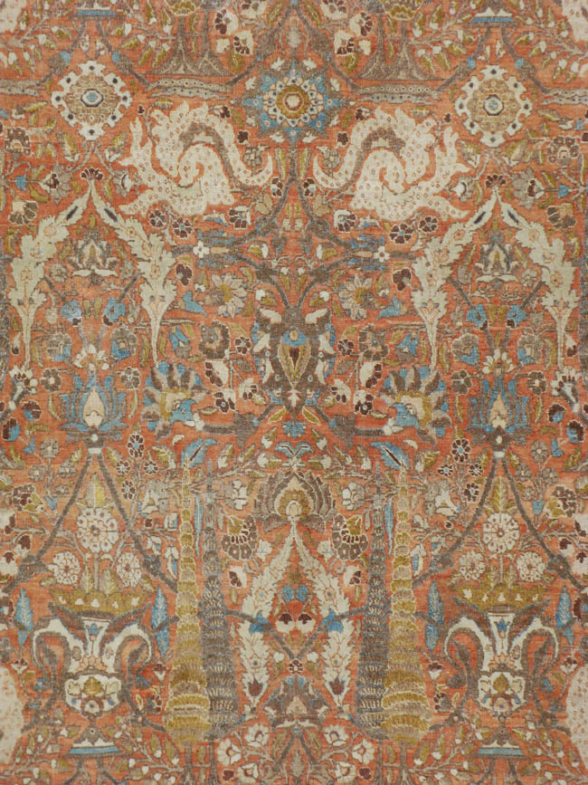 Antique Persian Tabriz Hagi Jalili Carpet, No.22278 - Staging