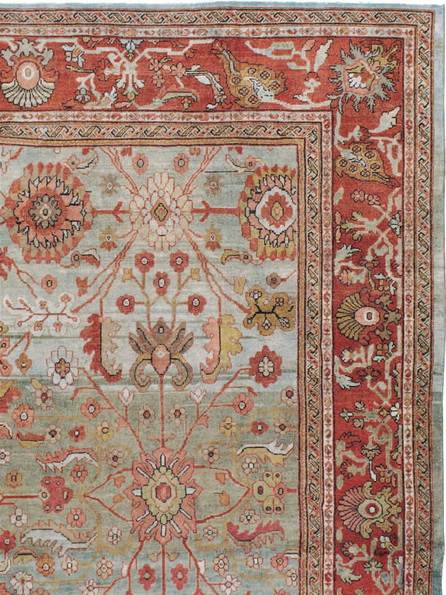 Antique Persian Mahal Carpet, No.22279 - Staging