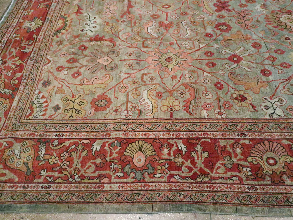 Antique Persian Mahal Carpet, No.22279 - Staging