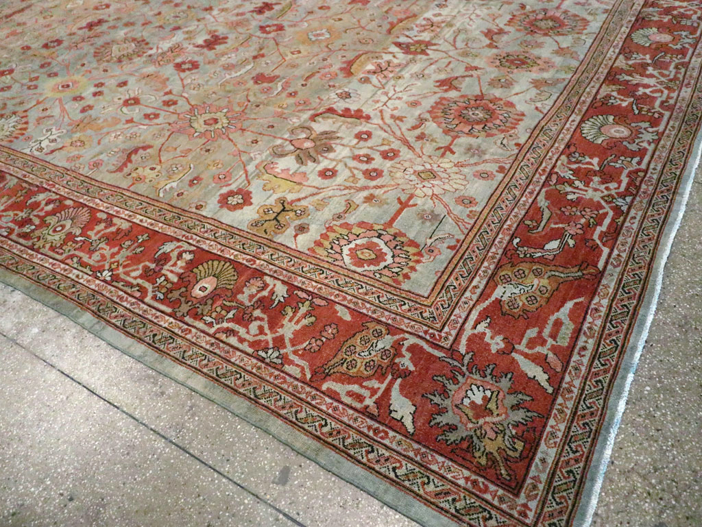 Antique Persian Mahal Carpet, No.22279 - Staging