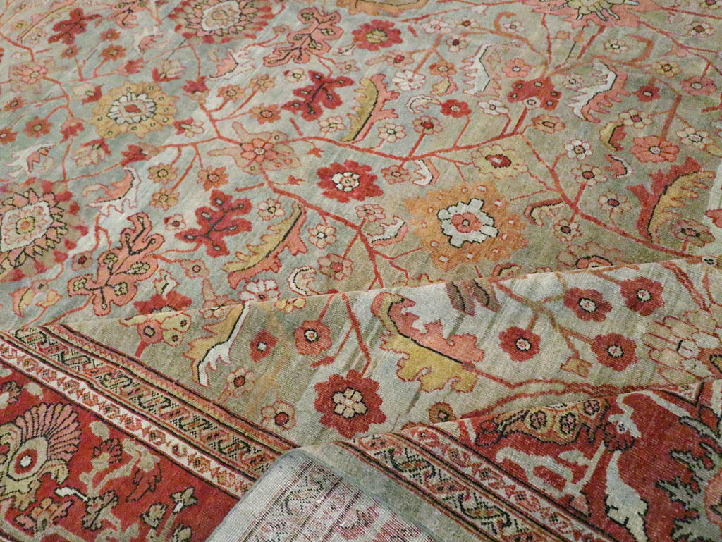 Antique Persian Mahal Carpet, No.22279 - Staging
