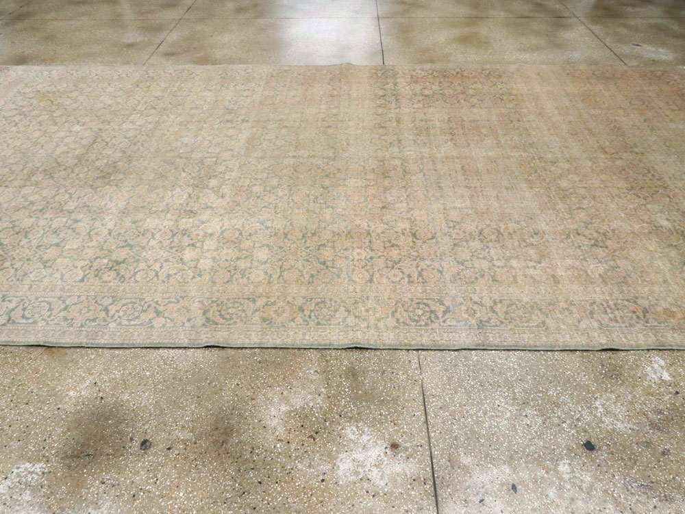 Antique Persian Tabriz Carpet, No.22281 - Staging