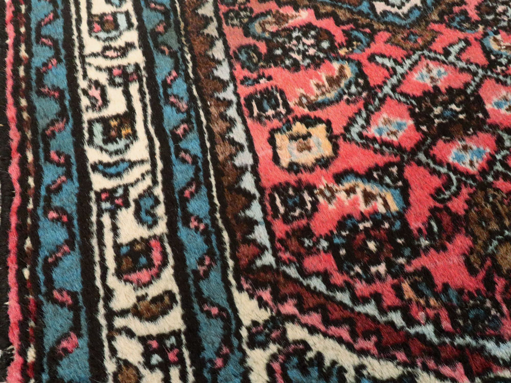 Vintage Persian Hamadan Rug, No.22284 - Staging
