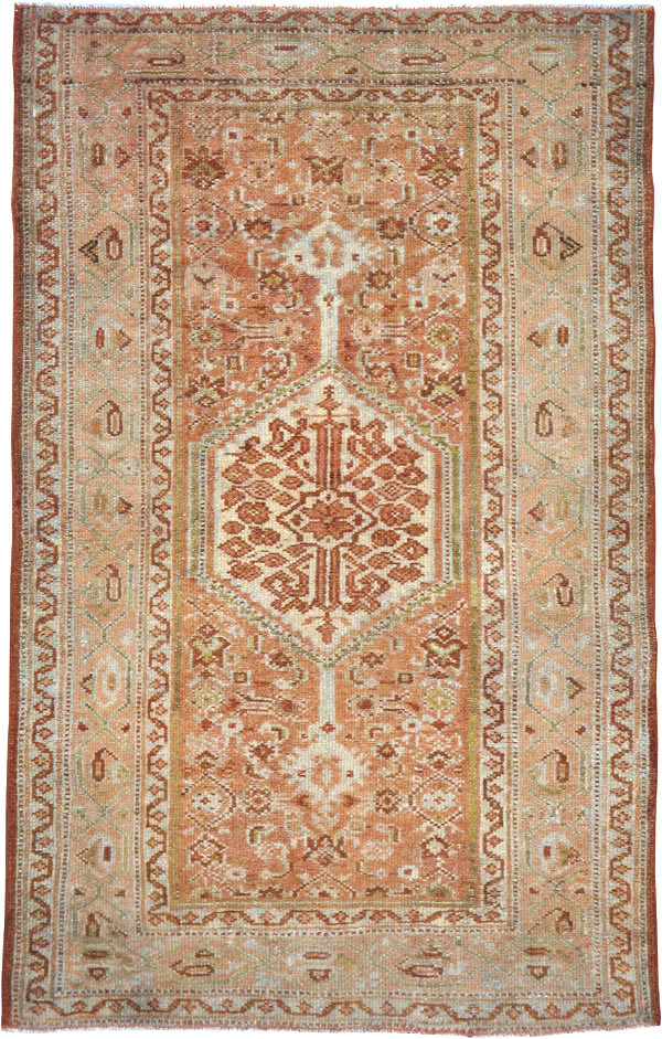 Vintage Persian Malayer Rug, No.22285 - Staging