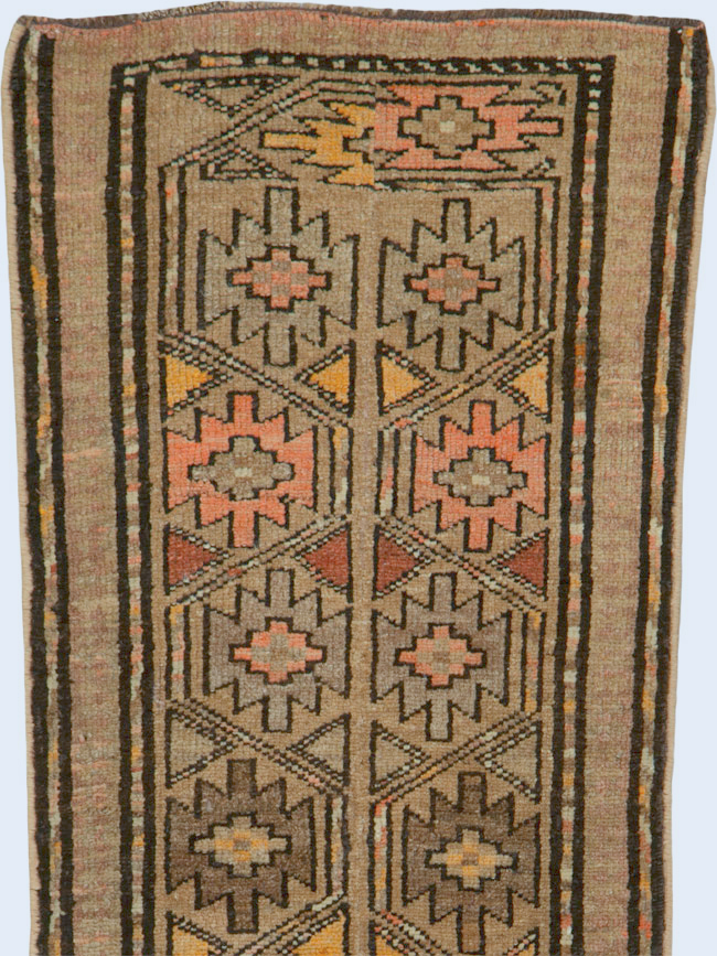 Vintage Persian Kurdish Runner, No.22287 - Staging
