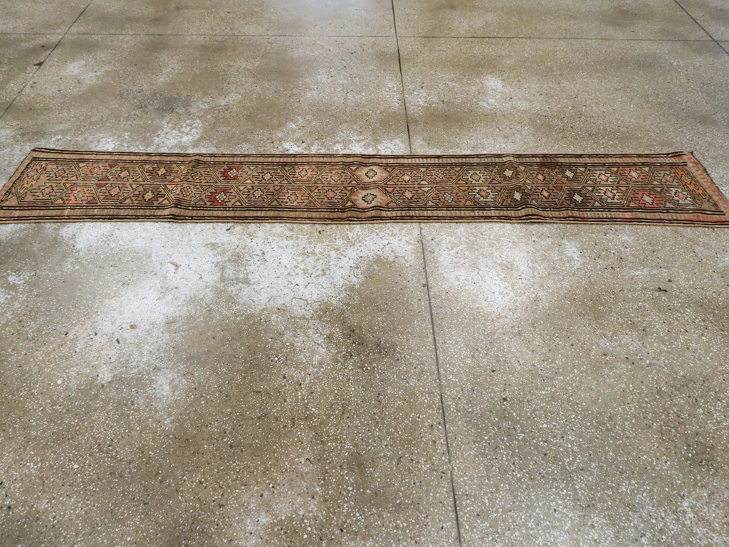 Vintage Persian Kurdish Runner, No.22287 - Staging