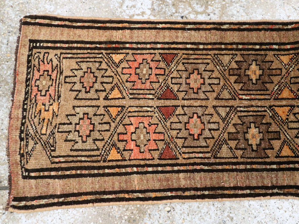 Vintage Persian Kurdish Runner, No.22287 - Staging