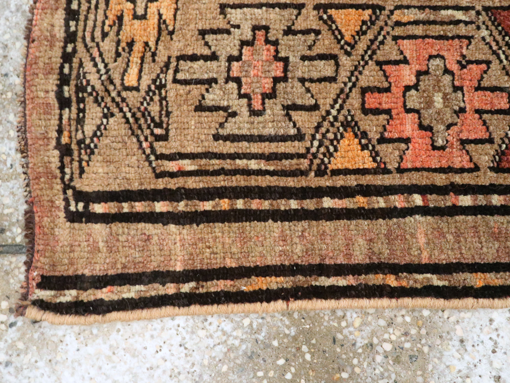 Vintage Persian Kurdish Runner, No.22287 - Staging