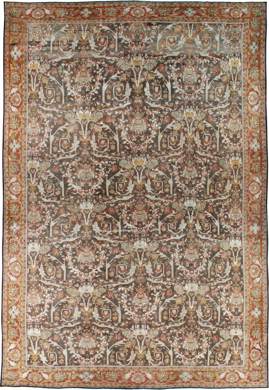 Antique Persian Mahal Carpet, No.22288 - Staging