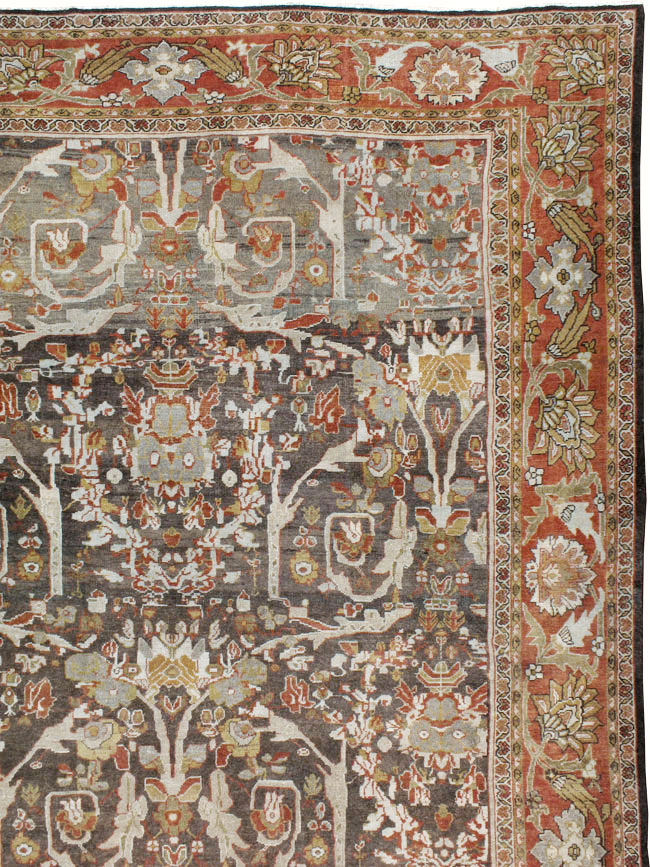 Antique Persian Mahal Carpet, No.22288 - Staging