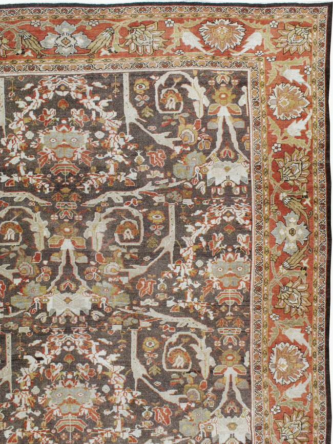 Antique Persian Mahal Carpet, No.22288 - Staging