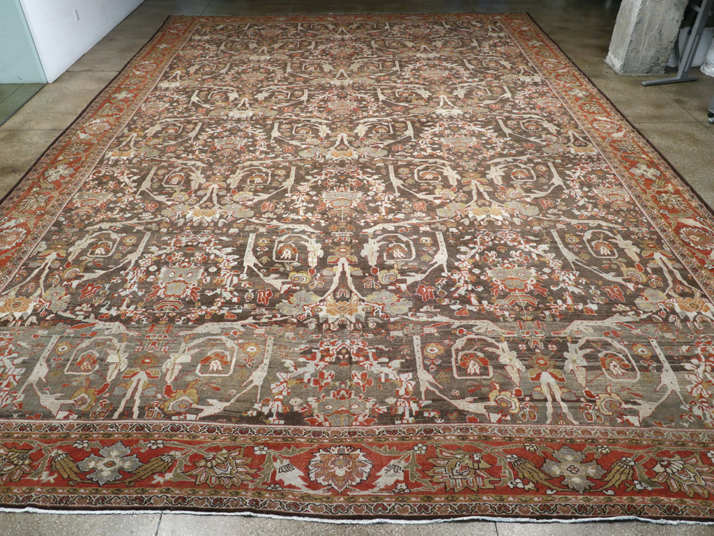 Antique Persian Mahal Carpet, No.22288 - Staging