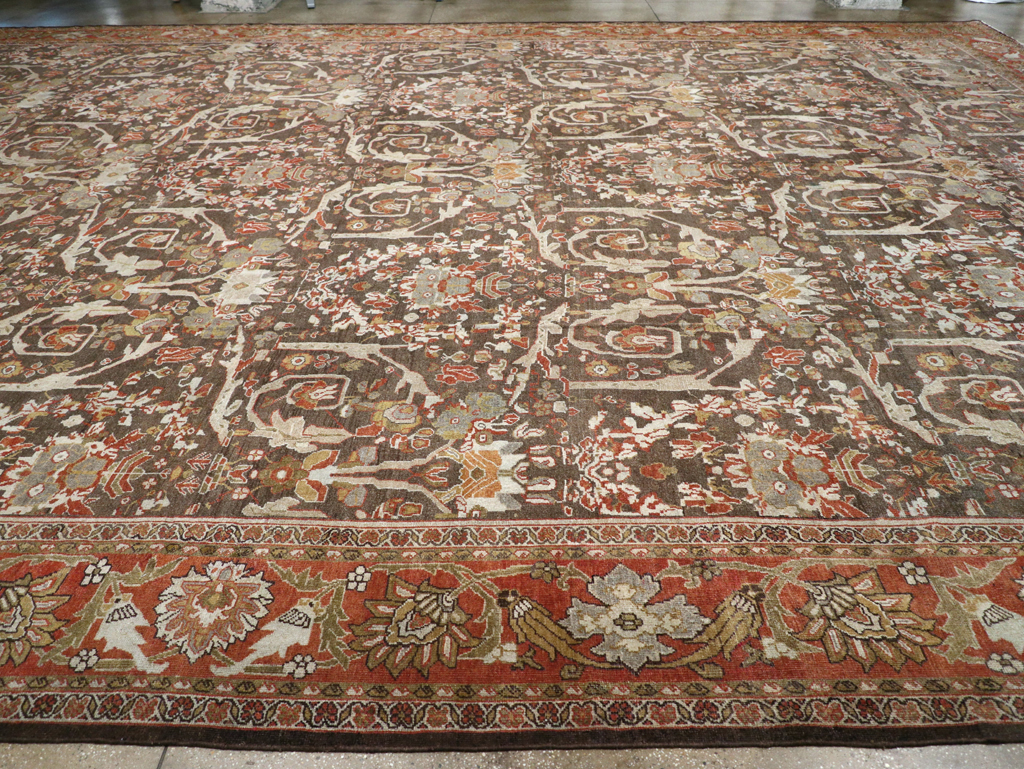 Antique Persian Mahal Carpet, No.22288 - Staging