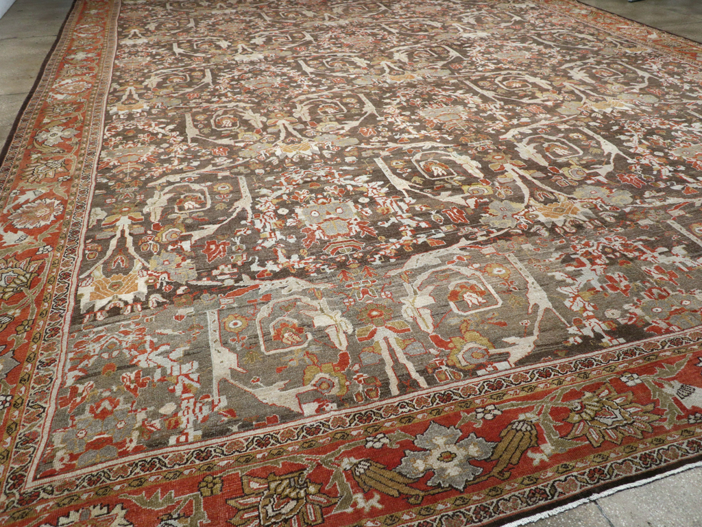 Antique Persian Mahal Carpet, No.22288 - Staging