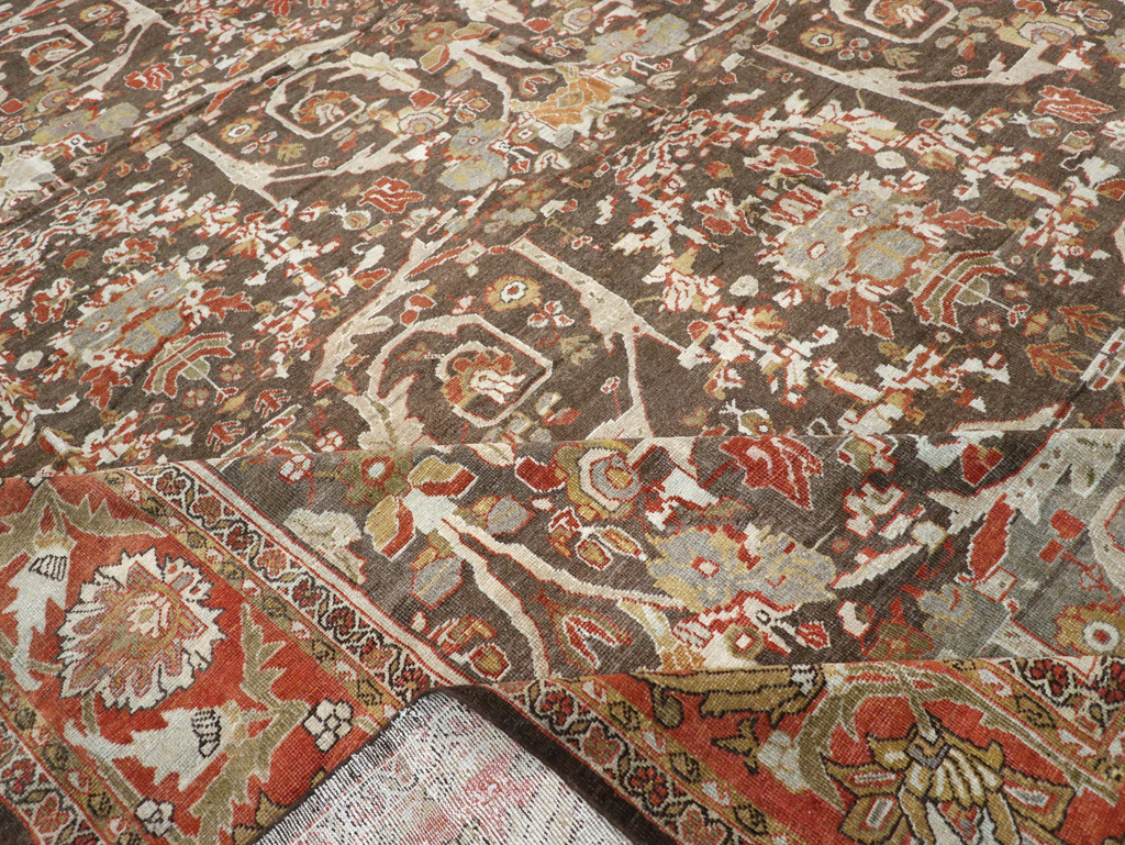 Antique Persian Mahal Carpet, No.22288 - Staging