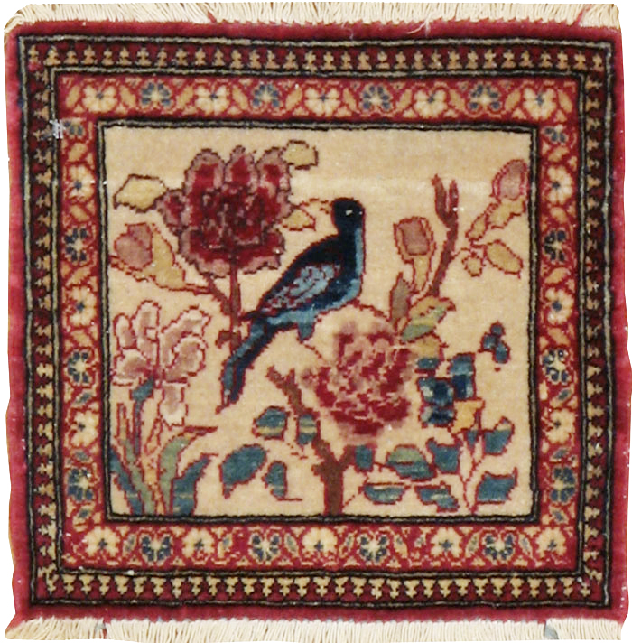 Antique Persian Tabriz Pictorial Rug, No.22294 - Staging