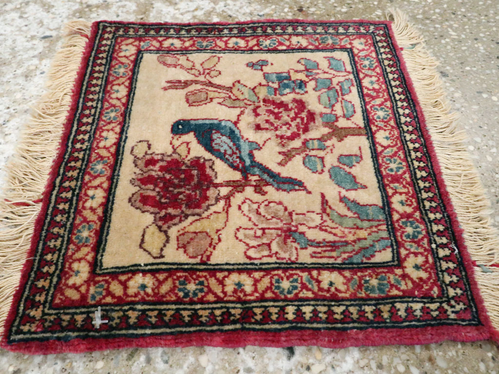 Antique Persian Tabriz Pictorial Rug, No.22294 - Staging