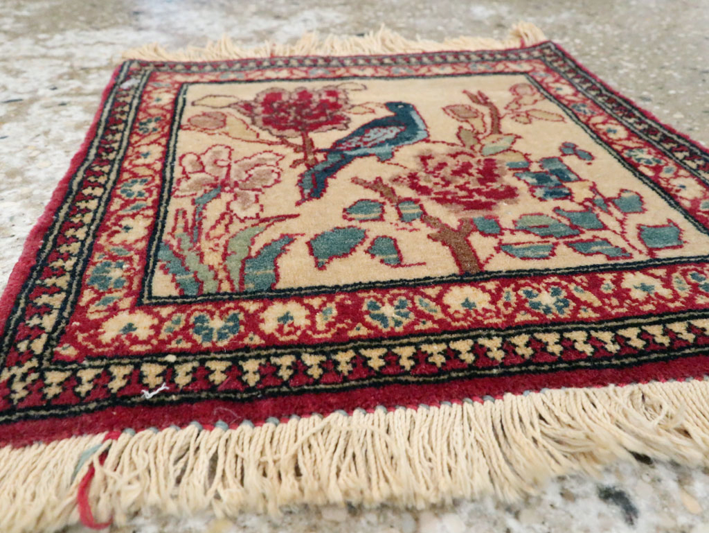 Antique Persian Tabriz Pictorial Rug, No.22294 - Staging
