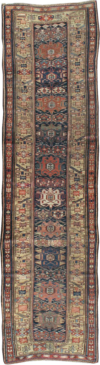 Antique Persian Kurdish Runner, No.22295 - Staging