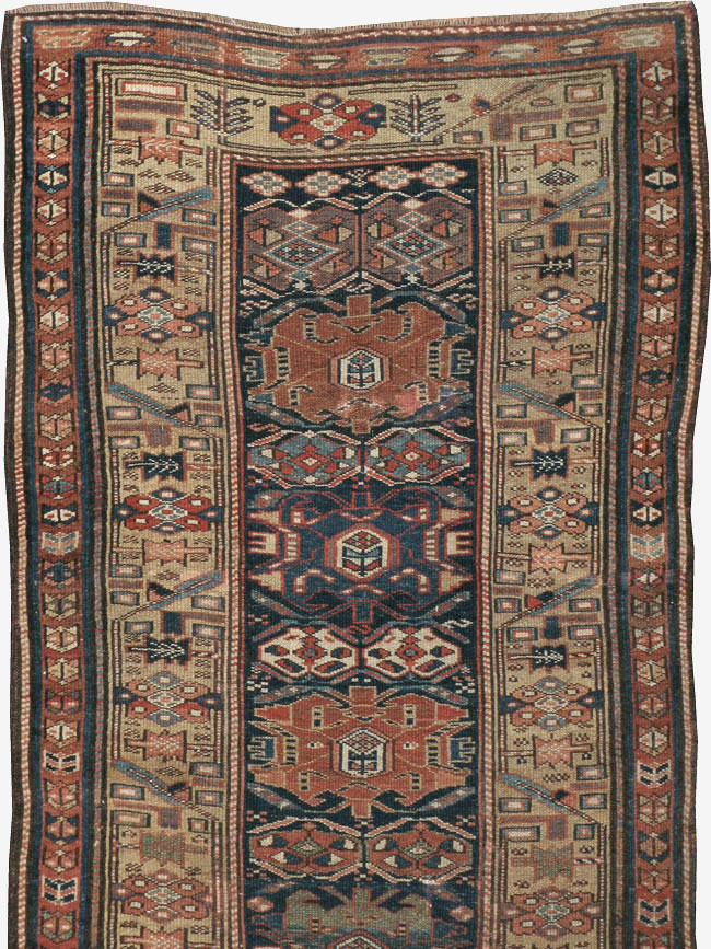 Antique Persian Kurdish Runner, No.22295 - Staging
