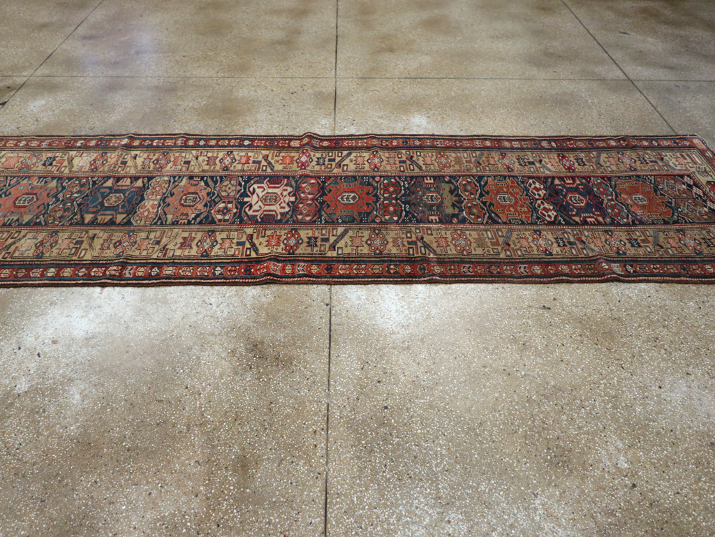 Antique Persian Kurdish Runner, No.22295 - Staging
