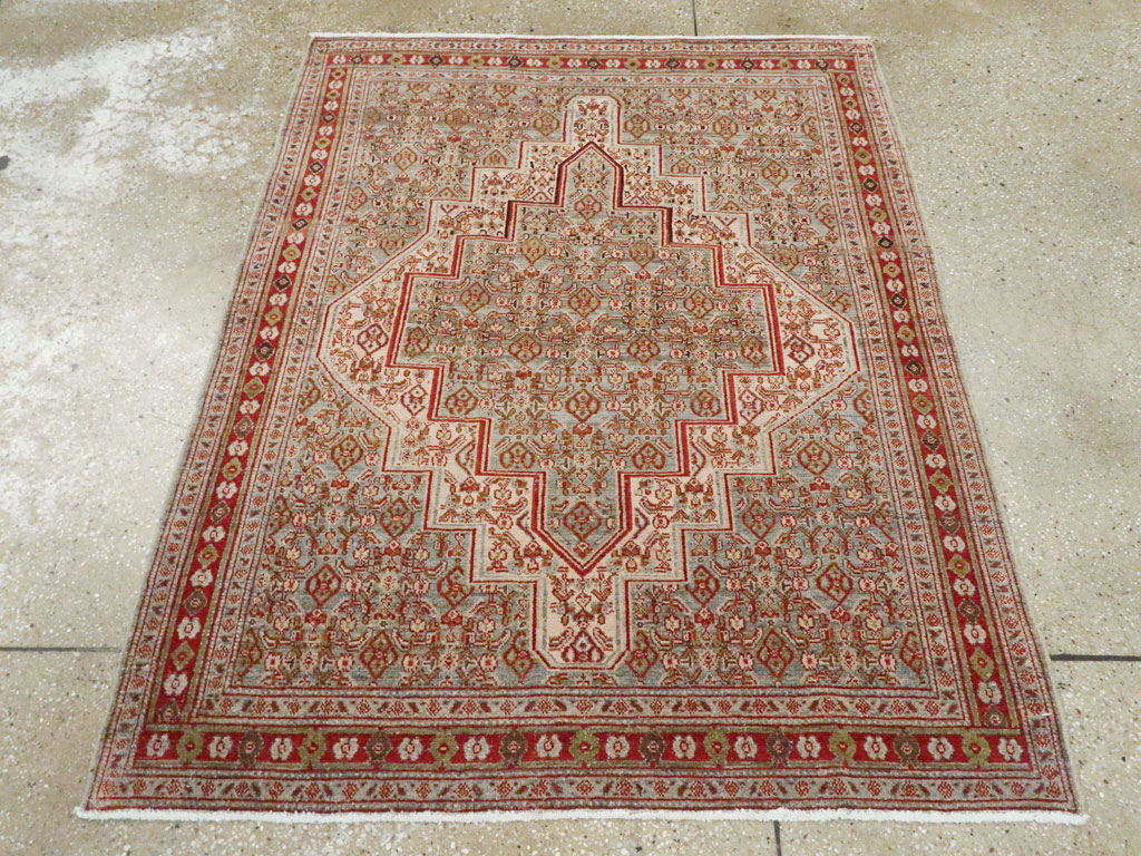 Antique Persian Senneh Rug, No.22301 - Staging