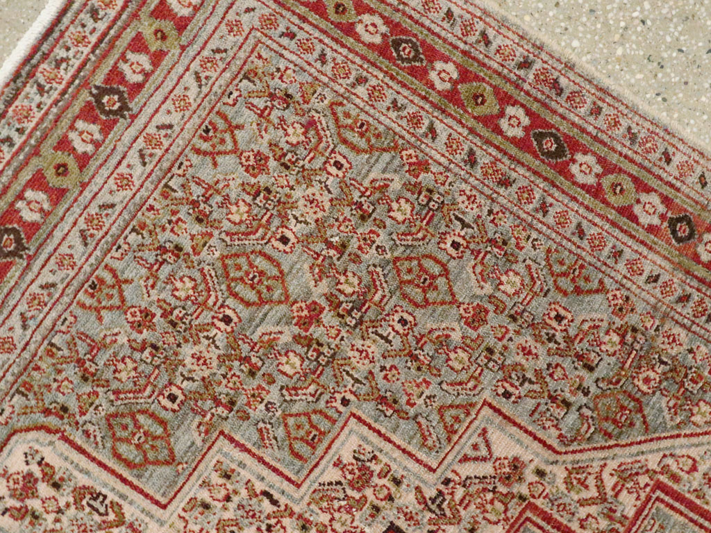 Antique Persian Senneh Rug, No.22301 - Staging