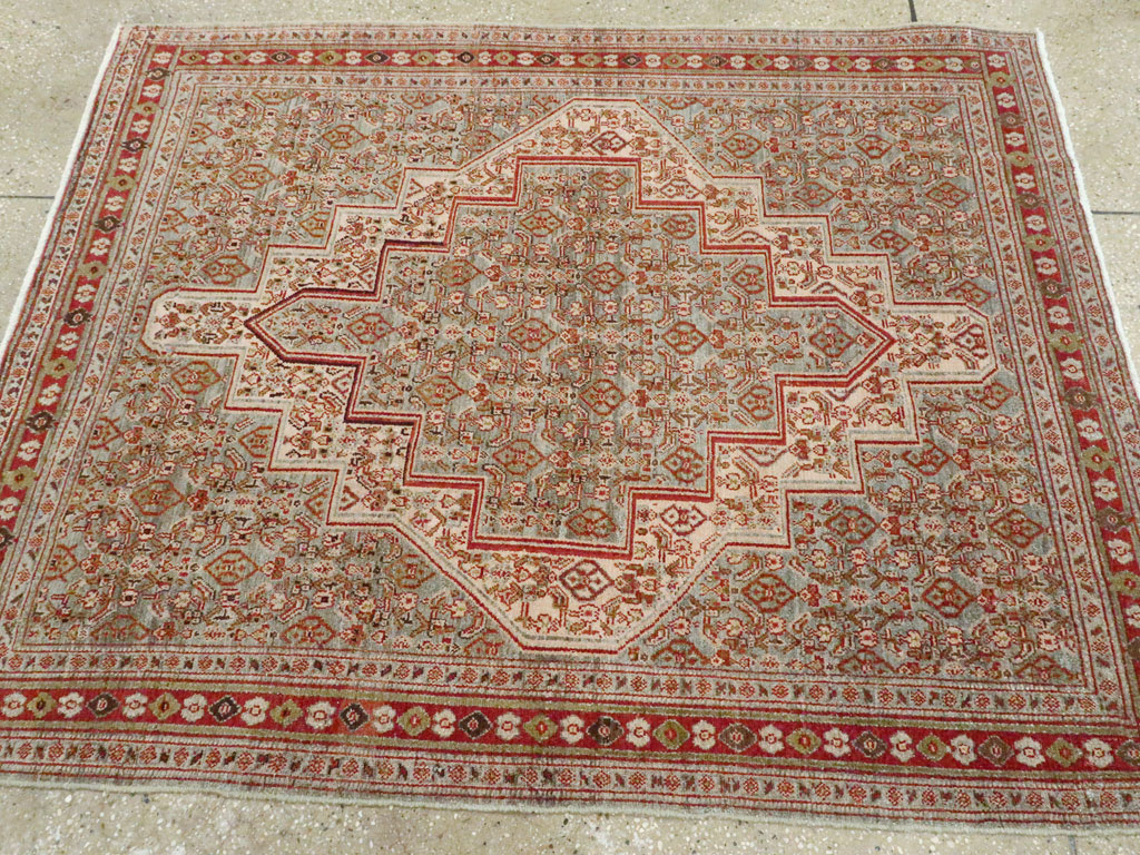 Antique Persian Senneh Rug, No.22301 - Staging