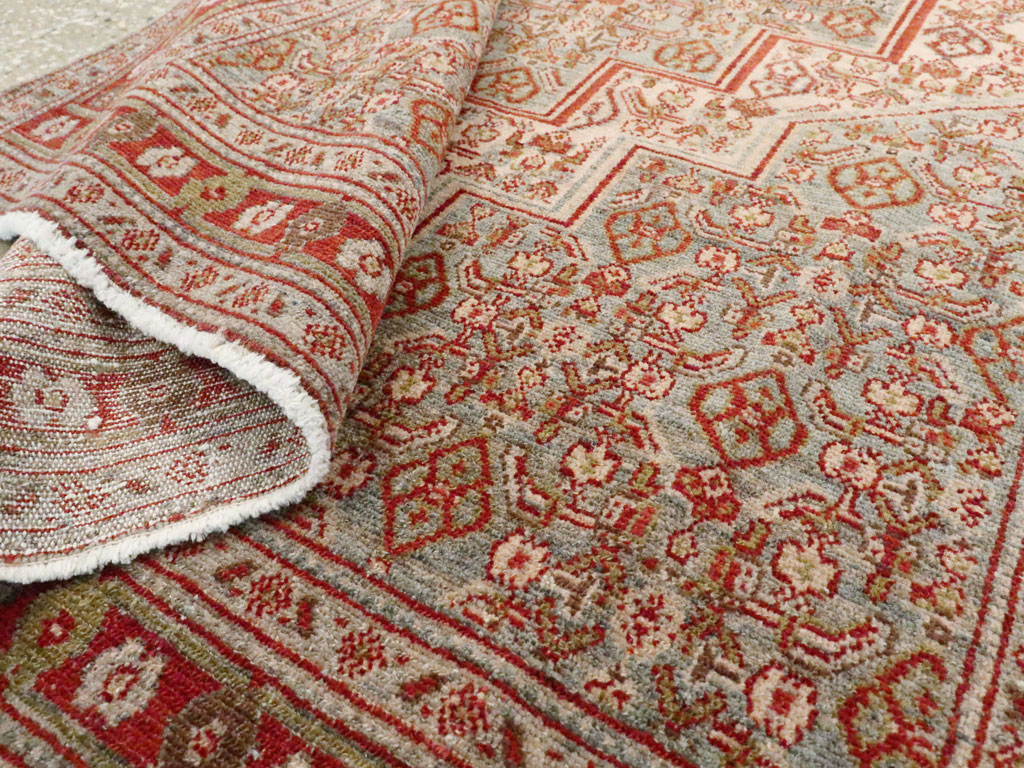 Antique Persian Senneh Rug, No.22301 - Staging
