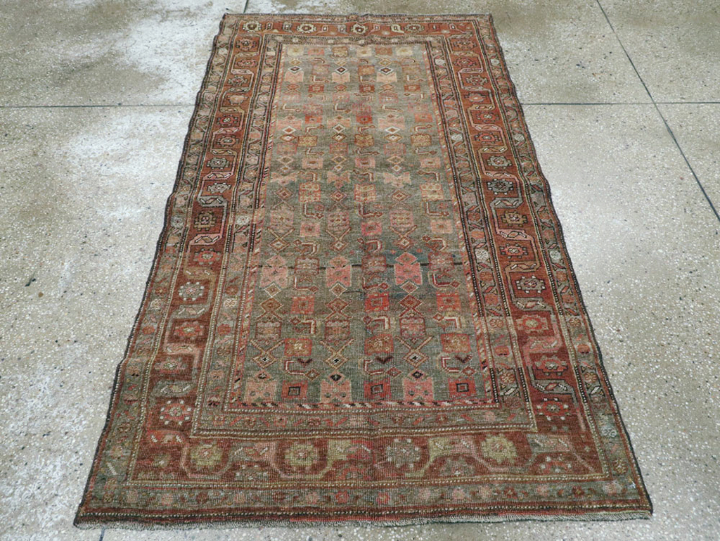Antique Persian Bidjar Rug, No.22308 - Staging