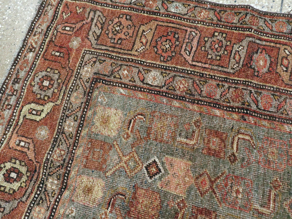 Antique Persian Bidjar Rug, No.22308 - Staging