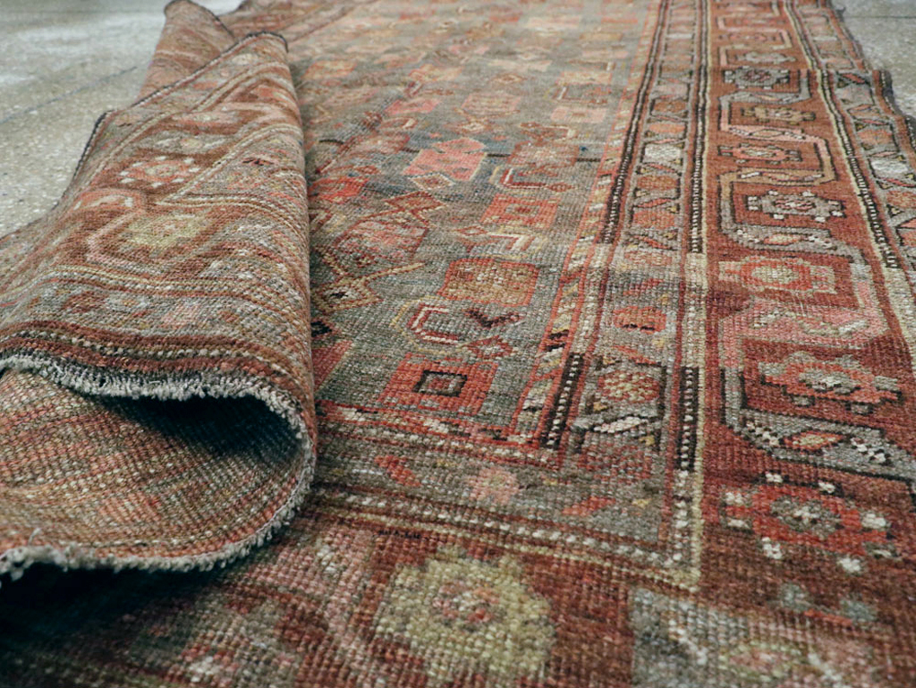 Antique Persian Bidjar Rug, No.22308 - Staging