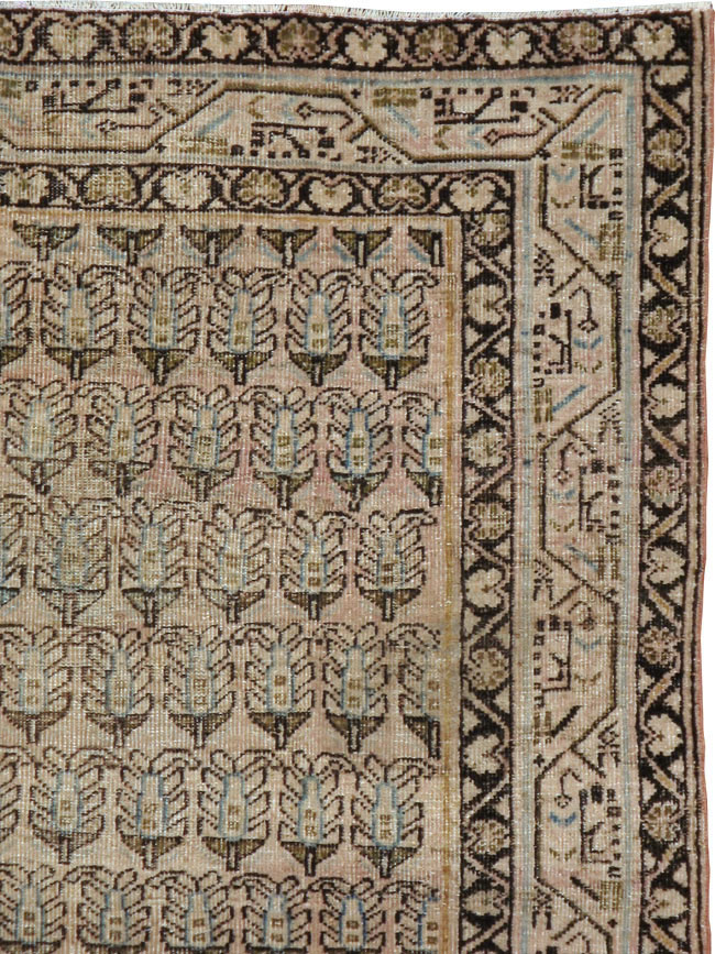 Vintage Persian Mahal Rug, No.22315 - Staging