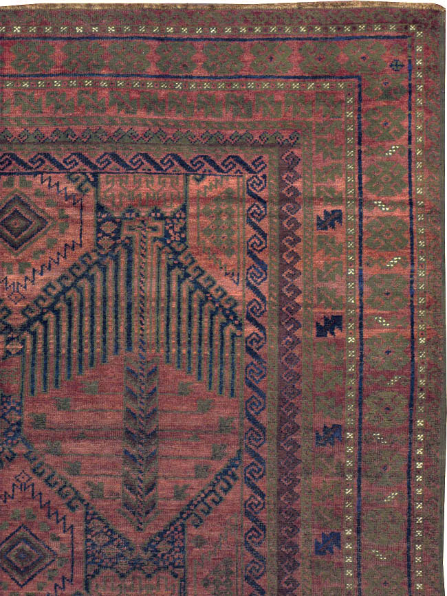 Antique Persian Baluch Carpet, No.22330 - Staging