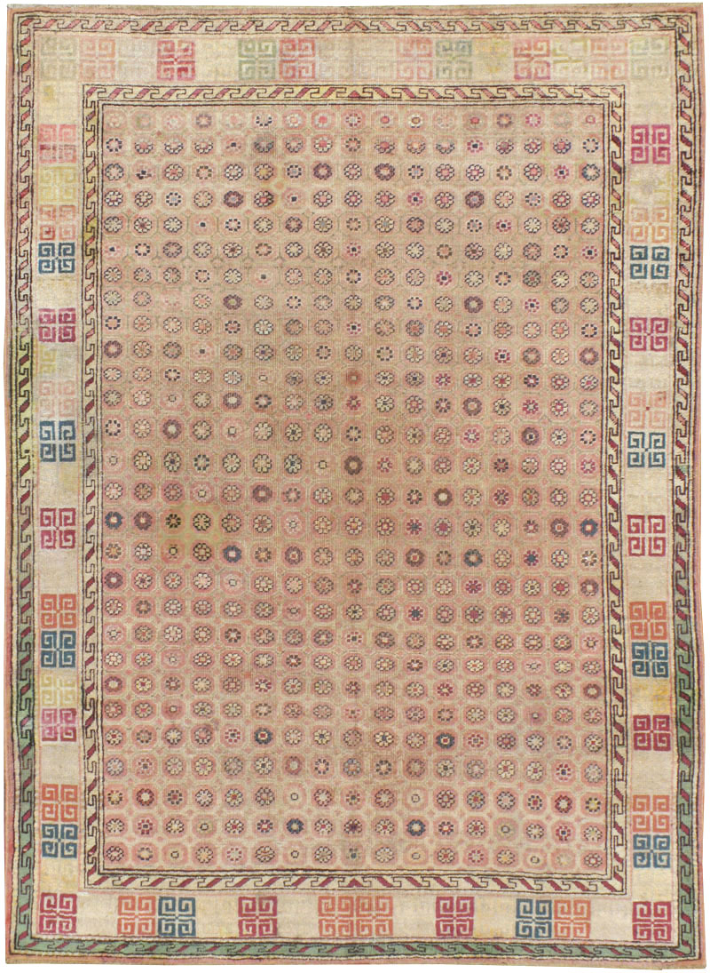 Antique Indian Agra Rug, No.22335 - Staging