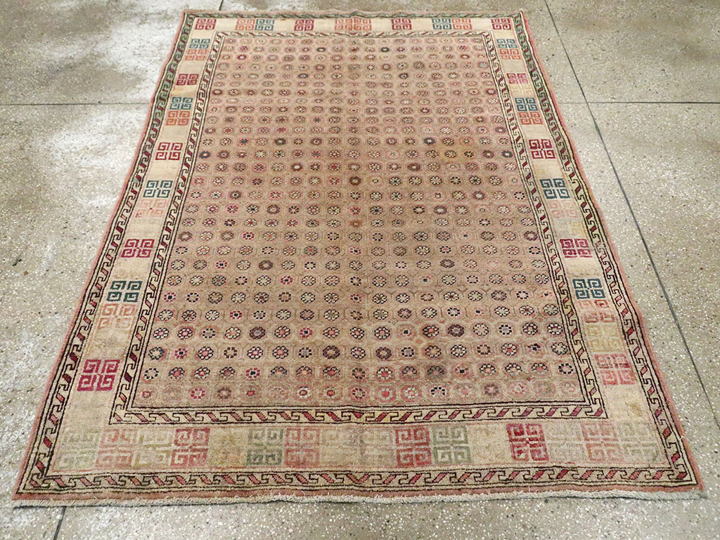 Antique Indian Agra Rug, No.22335 - Staging