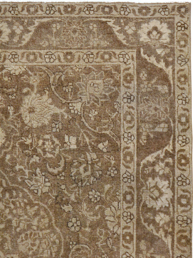 Antique Persian Tabriz Rug, No.22342 - Staging
