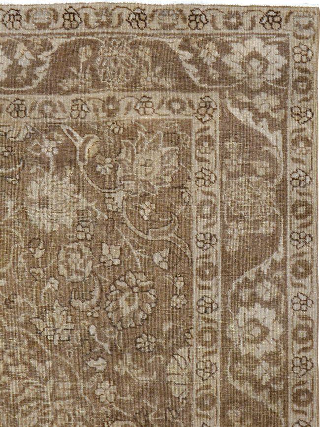 Antique Persian Tabriz Rug, No.22342 - Staging