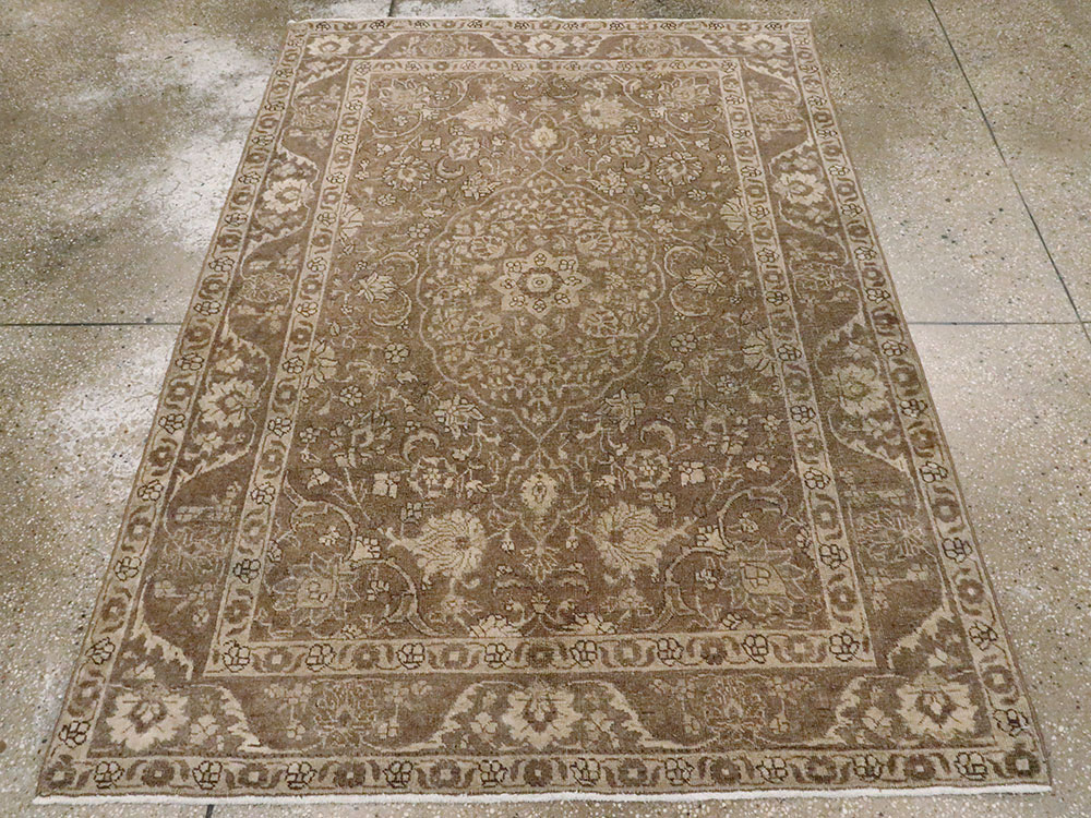 Antique Persian Tabriz Rug, No.22342 - Staging
