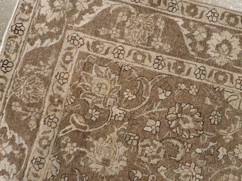 Antique Persian Tabriz Rug, No.22342 - Staging