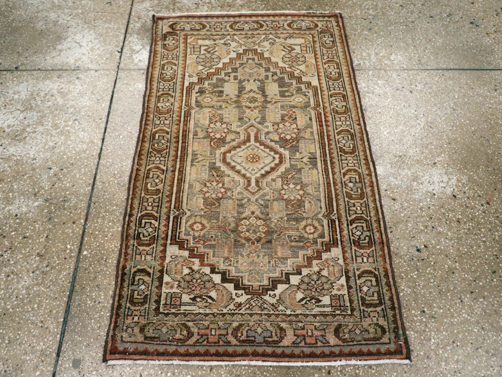 Antique Persian Malayer Throw Rug, No.22344 - Staging