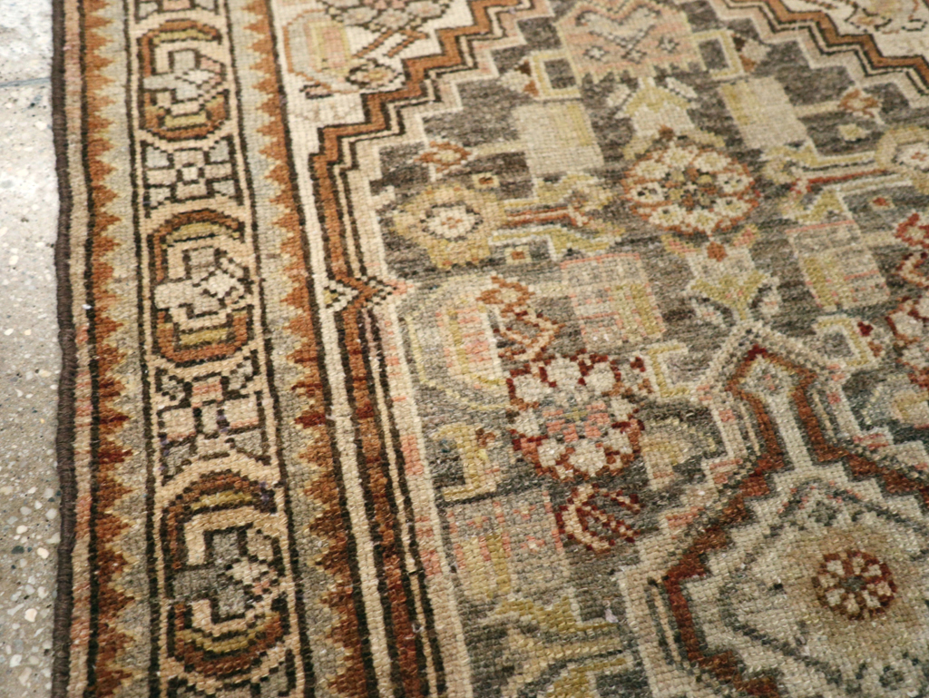 Antique Persian Malayer Throw Rug, No.22344 - Staging