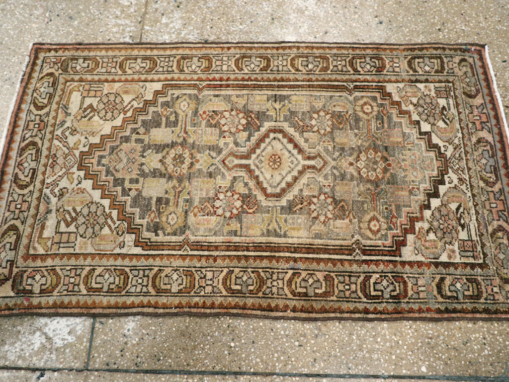 Antique Persian Malayer Throw Rug, No.22344 - Staging